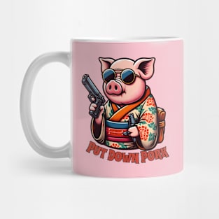 Shooting pig Mug